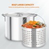 ROVSUN 80QT Turkey Fryer & Seafood Boiler Steamer with 150,000 BTU Propane Stove, Aluminum Outdoor Deep Fryer with Basket & Hook for Outdoor Backyard - 2 of 4
