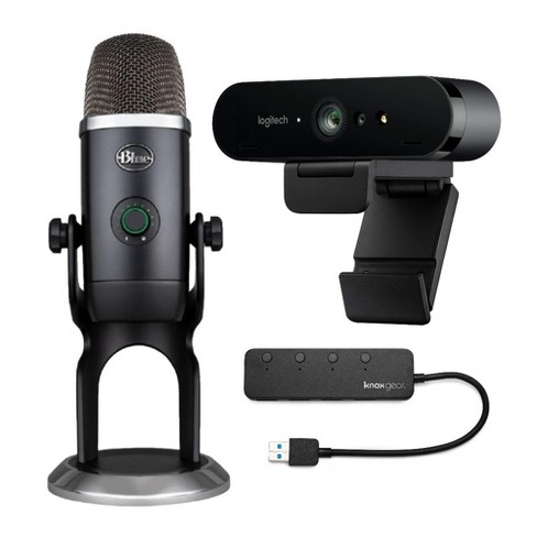  Logitech for Creators Blue Yeti X USB Microphone for Gaming,  Streaming, Podcasting, Twitch, , Discord, Recording for PC and Mac,  4 Polar Patterns, Studio Quality Sound, Plug & Play-Dark Grey 