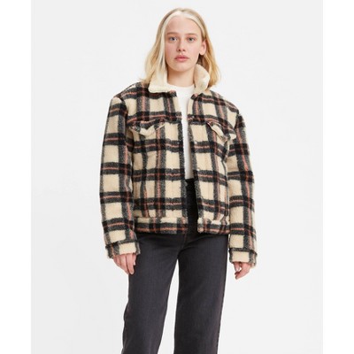 Levi's® Women's Plaid Sherpa Trucker Jacket - L