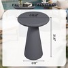 UPHA 16-Inch Round Side Table Set of 2 – Magnesium Oxide Mushroom Shape End Table for Indoor & Outdoor Use - 3 of 4