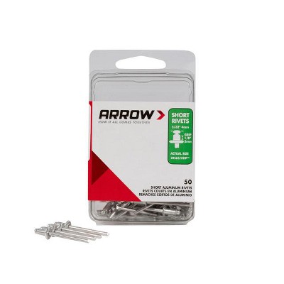 Arrow RSA5/32IP Short Aluminum 5/32-Inch Rivets, 50-Pack : Target