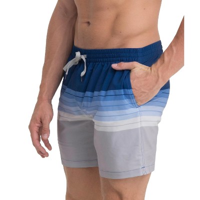 Мужские брюки Boards Men's 5.5" Compression Liner Eclipse Twilight Stripe Bathing Suit | Large — фото 2