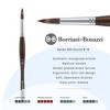 Borciani e Bonazzi Unico Synthetic Mongoose Artist Paint Brush - Series 800 Round - Size #18 - Watercolors, Oil & Acrylic Paint - Handcrafted in - 2 of 4