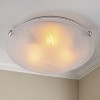 C Cattleya Modern Flush Mount Ceiling Light with Clouded Glass for Bedroom Kitchen and Entrance - 2 of 4