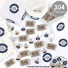 Big Dot of Happiness My Dad is Rad - Mini Candy Bar Wrappers, Round Candy Stickers & Circle Stickers - Father's Day  Candy Favor Sticker Kit - 304 Pcs - 2 of 4