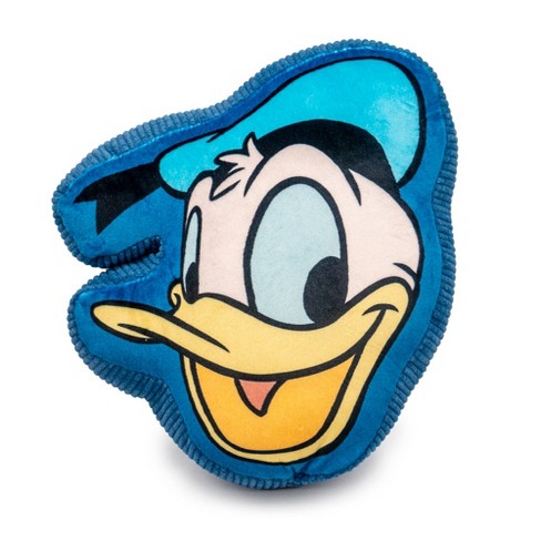 Dog Toy Squeaker Plush - Disney Donald Duck Smiling Face Blue : Target