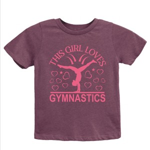 The Juniper Shop This Girl Loves Gymnastics Youth Short Sleeve Tee - 1 of 4