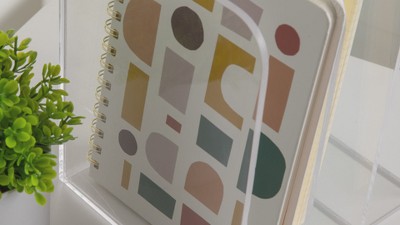 Clear Acrylic 3 Section File Holder with Anti-Slip Feet