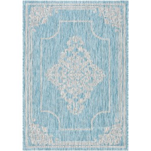 Courtyard CY8212 UV & Stain Resistant Non-Shedding Power Loomed Indoor/Outdoor Rugs - Safavieh - 1 of 4