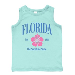 The Juniper Shop Florida The Sunshine State Toddler Tank - 5/6T - Seafoam - 1 of 4