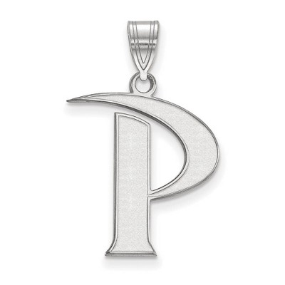 Black Bow Jewelry 14k White Gold Pepperdine Waves NCAA Large Pendant