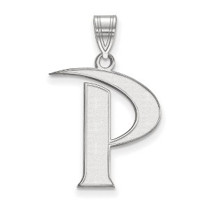 Black Bow Jewelry 14k White Gold Pepperdine Waves NCAA Large Pendant - 1 of 3
