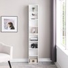 LIVAREEmlen 8-Layer Adjustable Shelf Ultra-Thin Bookshelf with a Wavy Border Design, for Display and Multi-Functional Bookshelves in Home Offices - 4 of 4