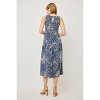 WEST K Women's Elowen Smocked Bodice Knit Midi Dress - 3 of 4
