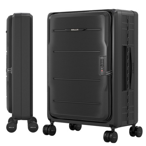 Rollux Collapsible Suitcase With Wheels 20 Inch Black Target