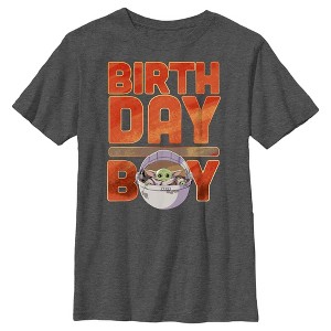 Boy's Star Wars: The Mandalorian Birthday Grogu T-Shirt - 1 of 4
