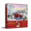 Sunsout Thoroughly Modern Santa 550 pc  Christmas Jigsaw Puzzle 60604 - 2 of 4