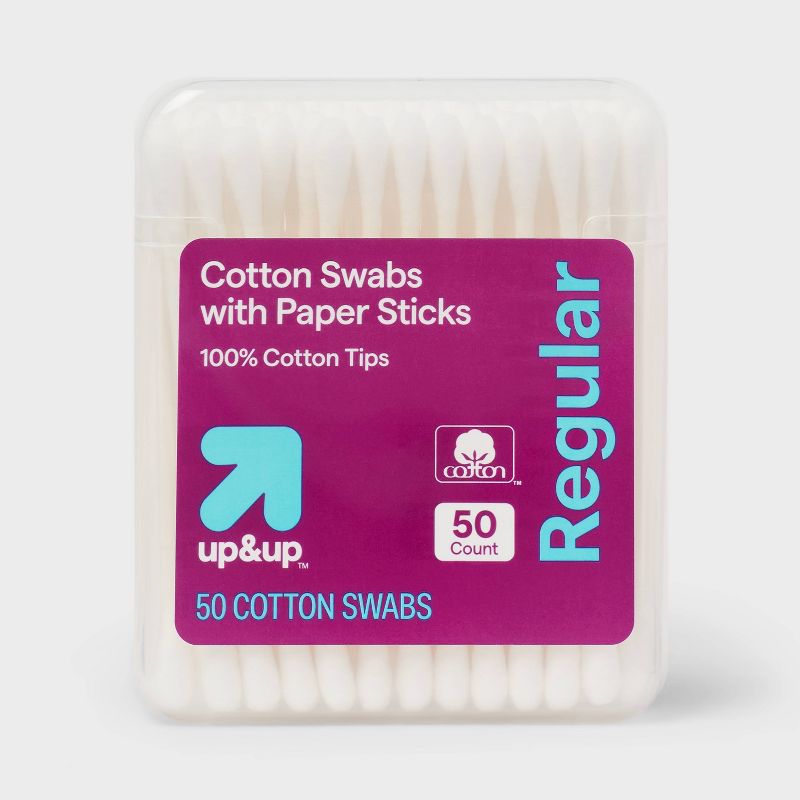Cotton Swabs Paper Sticks - 50ct - up &#38; up&#8482;, 1 of 5