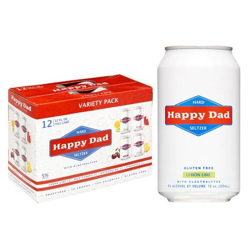 Happy Dad Hard Seltzer Variety Pack - 12pk/12 Fl Oz Cans : Target