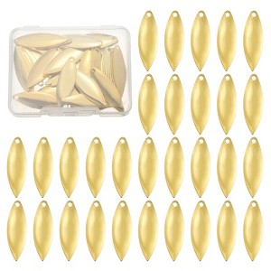 Unique Bargains Metal Curved Fishing Lure Blades with Plastic Storage Box 40 Pcs - 1 of 4