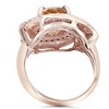 Pompeii3 2 3/8CT Morganite Vintage Diamond Ring 14K Rose Gold - image 3 of 4