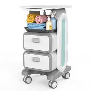 Mojgar Mobile Medical Trolley Cart 130 Lbs Load Portable Professional Cart for Ultrasound Imaging Scanner Vehicle Beauty Storage Cart - 1 of 1