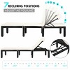 Tangkula Patio Rattan Lounge Chair Cushioned Chaise Height Adjustable - 2 of 4