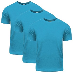 3 Pack Shaka Wear Men's Active Comfort Cotton Short Sleeve Crew Neck T-Shirt - 1 of 4