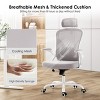 FURNIinspire Task and Office Chairs,  Office Chair, Home Office Desk Chair with Headrest, Grey, 23.43"*23.43"*56.69" - 3 of 4