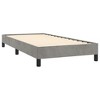 vidaXL Bed Frame Light Gray 39.4 in.x74.8 in. Twin Velvet - 4 of 4