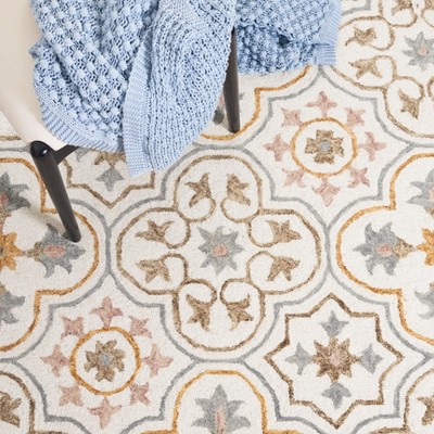 Cushion-Soft Ivory & Grey Hand-Tufted Wool Runner Rug
