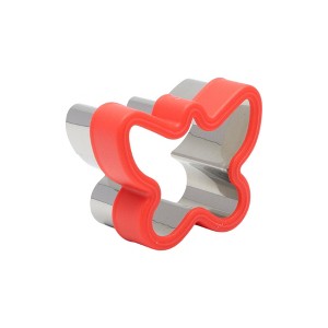 Unique Bargains Biscuit Cutter Medium Butterfly-Shaped Cookie Cutter Hand Wash Stainless Steel Plastic 2.8"x2.3"1.6" 1Pcs - 1 of 4