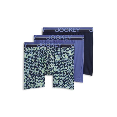 Jockey Men's Infinite Cool Microfiber Stretch 6" Boxer Brief - 3 Pack