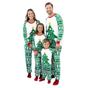 PATPAT Family Christmas Pjs Matching Sets Holiday Jammies Sleepwear Christmas Pajamas for Family Xmas Outfits with Socks - 1 of 4