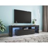 Syemin TV Stands and Consoles Modern Industrial TV Stand for 69 inch TVs up with Storage Shelvesfor Living Room, Black, 62.99"*13.78"*17.72" - 2 of 4