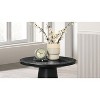 Sapphtopaz 20" Modern End Table with Unique Cone Base Pedestal Round Sofa Side Table Contemporary Style Bedside Table for Living Room, Bedroom - 2 of 4