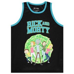 Mens Rick and Morty Jersey - Rick and Morty Mens Tank Top - Rick & Morty Mesh Basketball Jersey Tank Top - 1 of 4