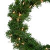 Northlight 18" Deluxe Windsor Pine Artificial Christmas Wreath - Clear Lights - 2 of 4