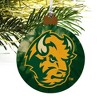 North Dakota State Tie Dye Wood Christmas Tree Holiday Ornament - 4 of 4