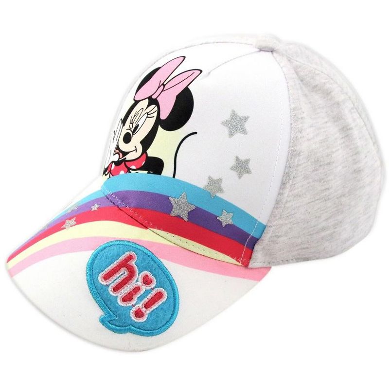 Disney Minnie Mouse Girls Baseball Hat for  Ages 2-4, Kids Baseball Cap, 1 of 4