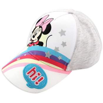 Disney Minnie Mouse Girls Baseball Hat for  Ages 2-4, Kids Baseball Cap