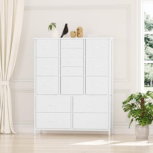 15 Drawer Chest of Drawers, Fabric Storage Dresser, Space Saving Storage Cabinet for Bedroom, Hallway, Living Room - 1 of 4