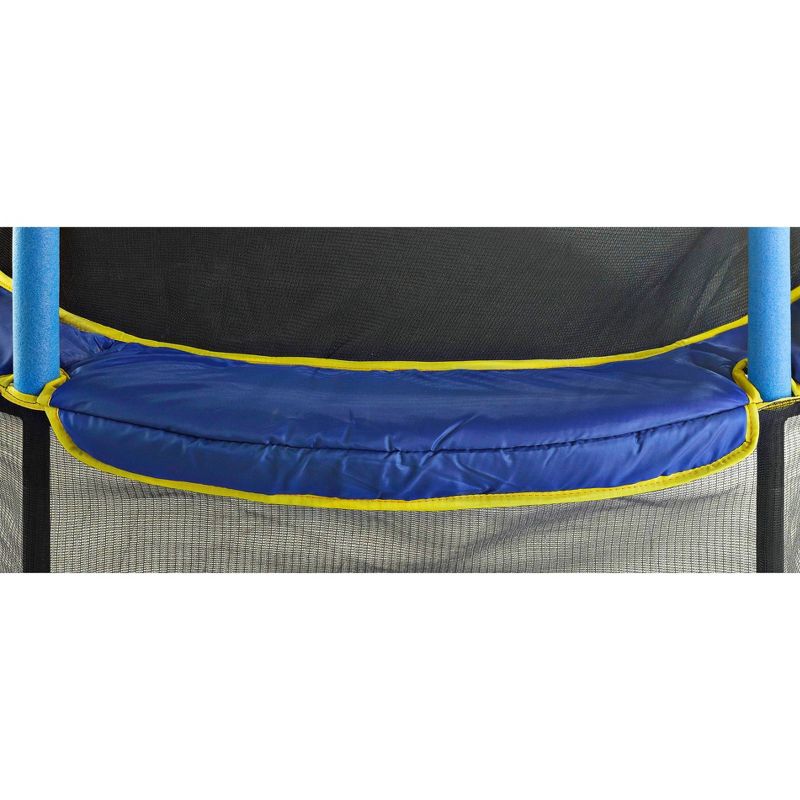Machrus Upper Bounce 55&#34; Kids&#39; Trampoline with Safety Net Enclosure System - Blue/Yellow, 4 of 9