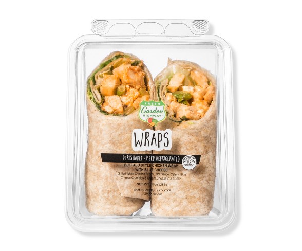 Fresh Garden Highway Blue Cheese Buffalo Chicken Wrap - 10oz