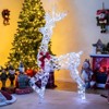 Costway 5 FT Pre-Lit Christmas Reindeer with 100 LED Lights, Holiday Decoration for Home - 4 of 4