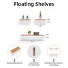 Dsvimoy Planter Stands and Holders Planter Stands Shelf with Invisible Brackets for Home Storage, Beige, 27"*7"*6" - 3 of 4