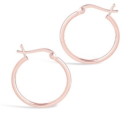 SHINE by Sterling Forever Sterling Silver Hoop Earrings