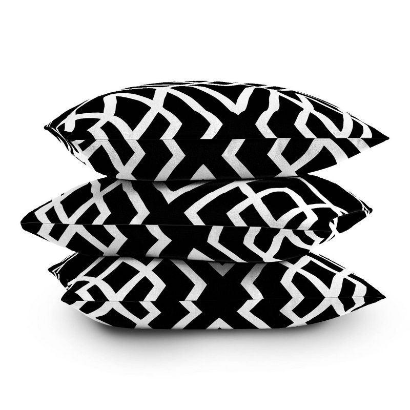18&#34;x18&#34; Three of The Possessed Inbetween Square Throw Pillow Black/White - Deny Designs, 4 of 5