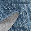 Machine Washable Modern Distressed Rug for Living Room, Ultra-Soft Low-Pile Non-Slip Carpet for Bedroom Dining Room Office - 2 of 4