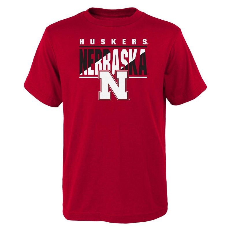 NCAA Nebraska Cornhuskers Boys&#39; Core Cotton T-Shirt, 1 of 2